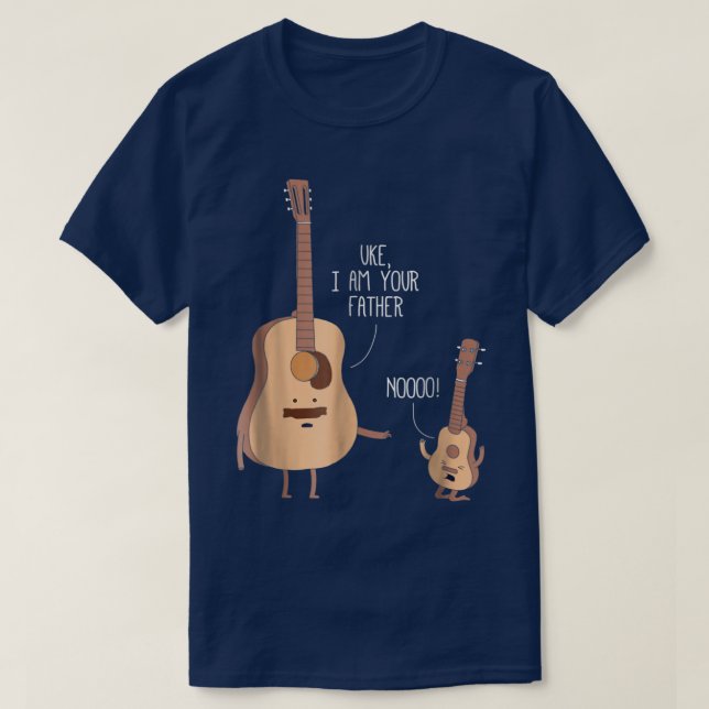 Uke I Am Your Father Ukulele Guitar Music 2976 T Shirt (Design framsida)