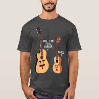 Uke I är din Far Funny Guitar och Ukulele T Shirt