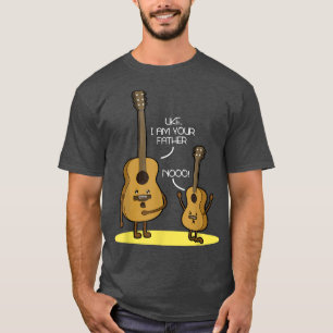 Uke I är din Far Ukulele Funny Guitar Music 30 T Shirt