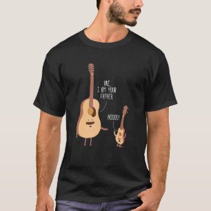 Uke I är din Far Ukulele Guitar Music Apparel T Shirt
