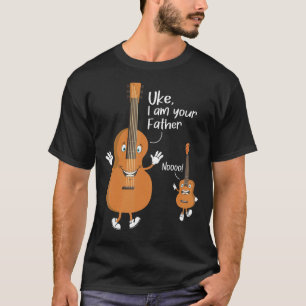 Uke I är ditt Far Ukulele Guitar Instrument Uk T Shirt