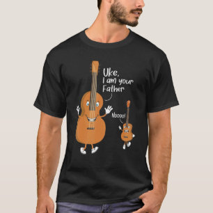 Uke I är ditt Far Ukulele Guitar Instrument Uk T Shirt