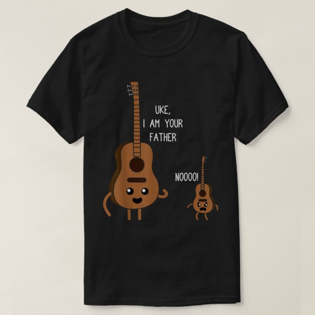Uke Jag Är Din Pappa Rolig Ukulele Banjo Gitarr Pl T Shirt (Design framsida)