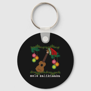Uke Mele Kalikimaka Ukulele jul Sång Aloha Nyckelring