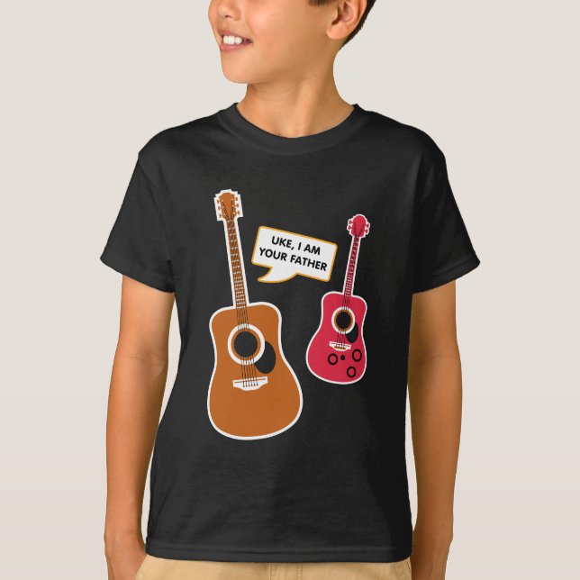 Uke mig förmiddag din far - rolig Ukelele T Shirt (Framsida)