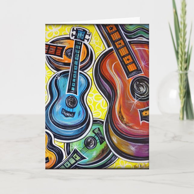 Uke Orchestra Greeting Card Kort (Framsida)