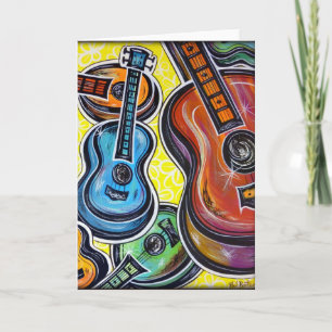 Uke Orchestra Greeting Card Kort