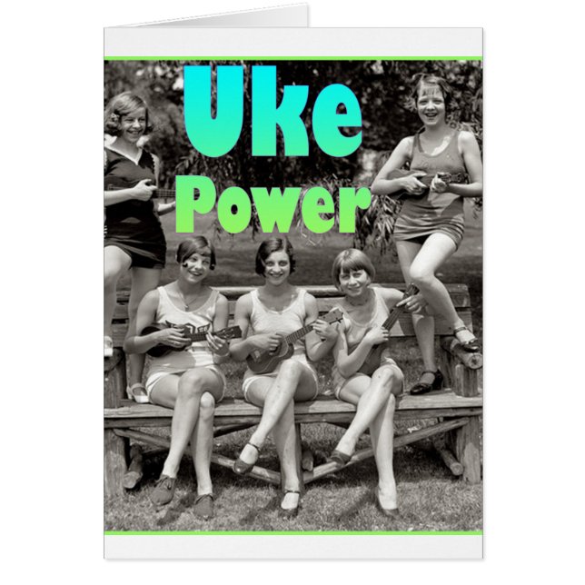 Uke Power Hälsningskort (Framsidan)