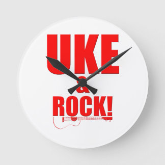 Uke & Rock Rund Klocka