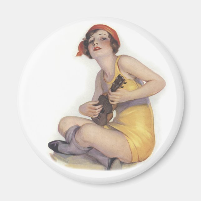 Uke Spela upp Flapper Magnet (Framsidan)