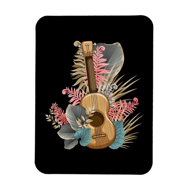 Uke Ukulele Guitar - Musician Guitarist Ukulele Magnet (Vertikal)