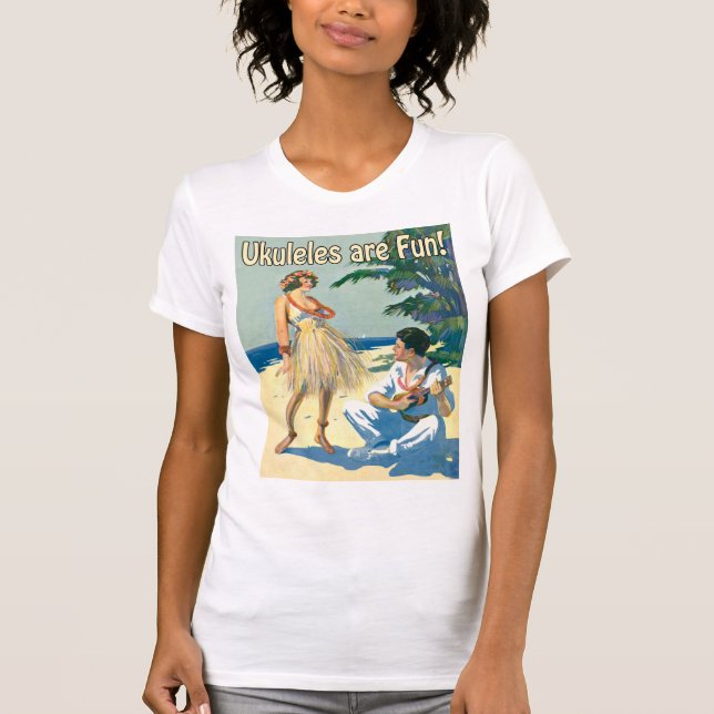 Ukes är rolig! Damtanktop T-shirt (Framsida)
