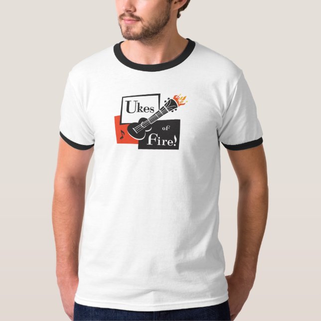 Ukes av avfyrar! Man Ringerutslagsplats T Shirt (Framsida)