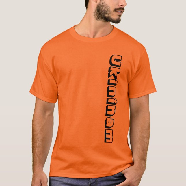 ukininam - orange skjorta tee (Framsida)