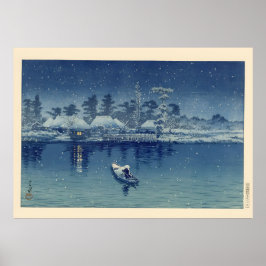 Ukiyo e Fiskare Poster