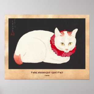 ukiyo-e för porträtt för katt för nekko för poster