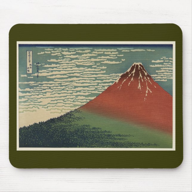 Ukiyo-e Hokusai Fujiyama Musmatta (Framsidan)
