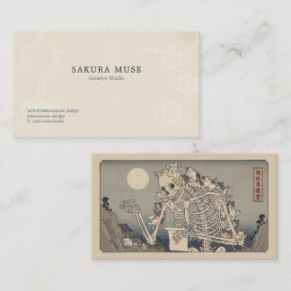 Ukiyo-e Inspired Business Card – Dramatic ZEN Visitkort