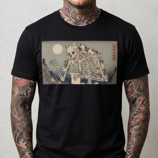 Ukiyo-e Inspirerad musmatta– Dramatiska JAPAN T Shirt
