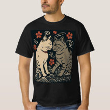 Ukiyo-e Katter Harmoni Japansk Konst