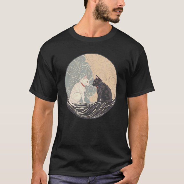 Ukiyo e Katter T Shirt (Framsida)