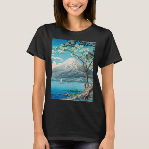 Ukiyo e Mt Fuji Japansk Målningstryck Mästerverk T Shirt