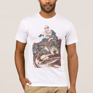 Ukiyo-e odödlig buddistisk munk på ett paddahuvud tröja