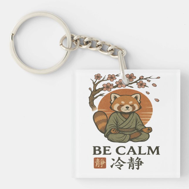 ukiyo-e Red Panda- Be CALM japanese Zen meditation (Framsidan)