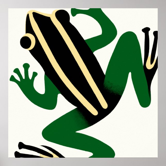 Ukiyo-E Stil japansk Art Asian Frog Poster (Framsidan)