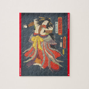ukiyoe - Ban Jyakutaro - Japansk magiker - Pussel
