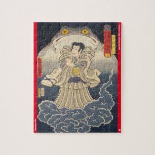 ukiyoe - Gantetsu hōin - japansk magician - Pussel