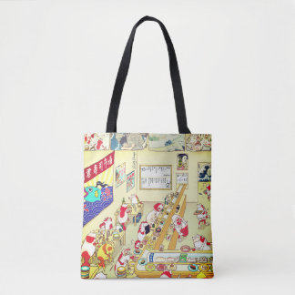 Ukiyoe Goldfishes-sushi! Tygkasse