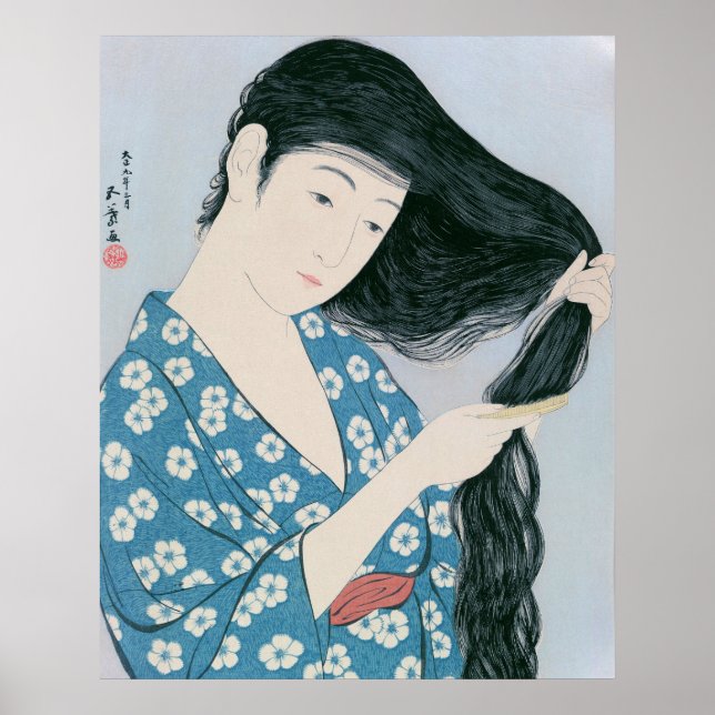 Ukiyoe [Goyo] Kammarhår (XL) Poster (Framsidan)