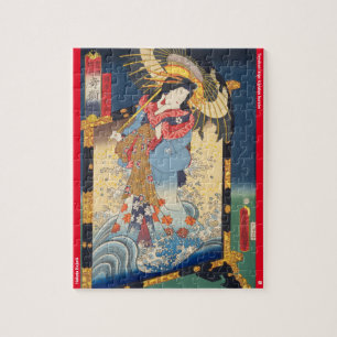 ukiyoe - Hakata Kojorō - Japansk magician - Pussel