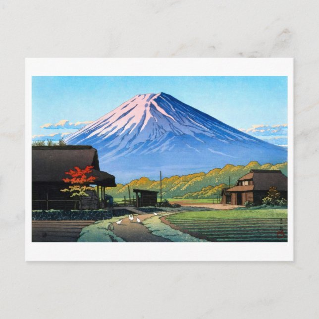 ukiyoe [hasui] A01 Höst vid Funatsu Vykort (Framsida)