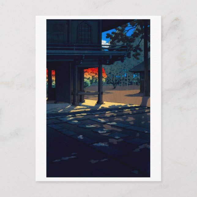 ukiyoe [hasui] A16 Nobidome　Heirinji Vykort (Framsida)