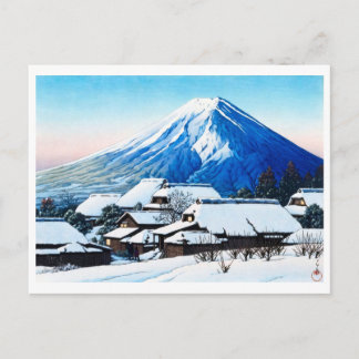 ukiyoe [hasui] A22 Klart väder efter snö vid Yo... Vykort