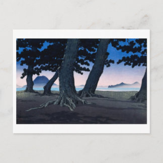 ukiyoe [hasui] A27 Strand vid Kaiganji i Sanuki Vykort