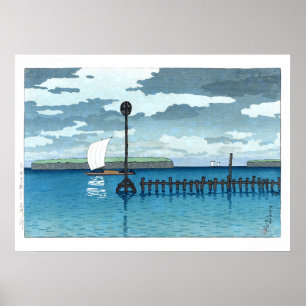 ukiyoe - hasui - C09 - Av Shinagawa - Poster