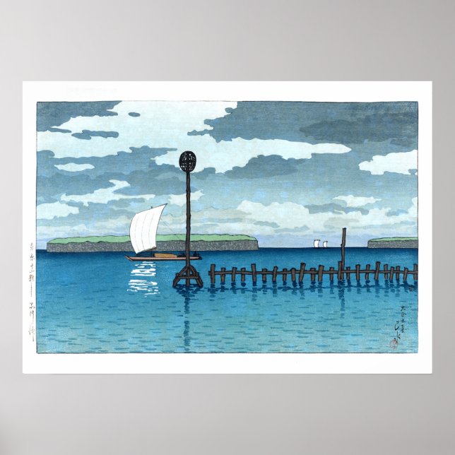 ukiyoe - hasui - C09 - Av Shinagawa - Poster (Framsidan)