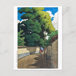 ukiyoe [hasui] C21 Shimohonda-town, Kanazawa Vykort