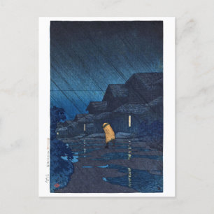 ukiyoe [hasui] C24 Evening Shower, Teradomari Vykort