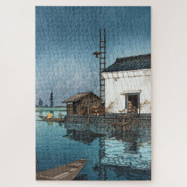 ukiyoe - hasui - m02 - Ushibori i regn -  Pussel