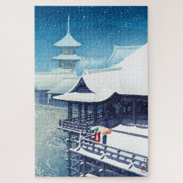 ukiyoe - hasui - m07 - Vår Snö - Pussel