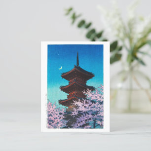 ukiyoe - hasui - m08 - Vår Evening - Vykort