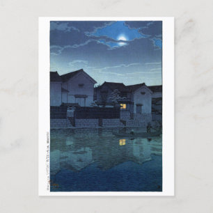 ukiyoe hasui n07 Matsue, Izumo (hack måne) Vykort