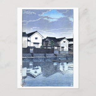 ukiyoe hasui n09 Matsue, Izumo (Cloudy Day) Vykort