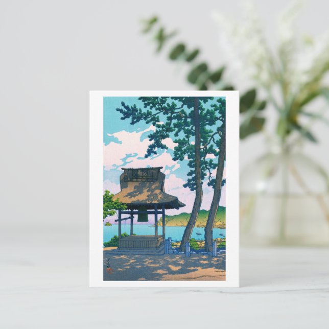 ukiyoe hasui No49 Shogetsuin Temple in Ito, Izu Vykort (Stående Fram)