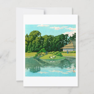 ukiyoe hasui No50 Okayama Korakuen Vykort