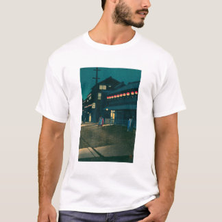 ukiyoe hasui No61 Evening falls on Sōemonchō T Shirt